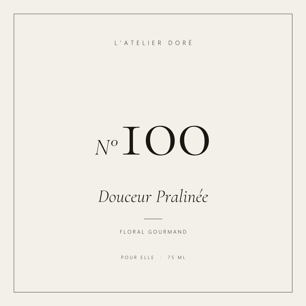L’Atelier Doré N°100 – Douceur Pralinée, parfum 75 ml