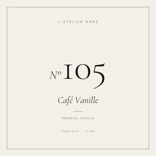L’Atelier Doré N°105 – Café Vanille, parfum 75 ml