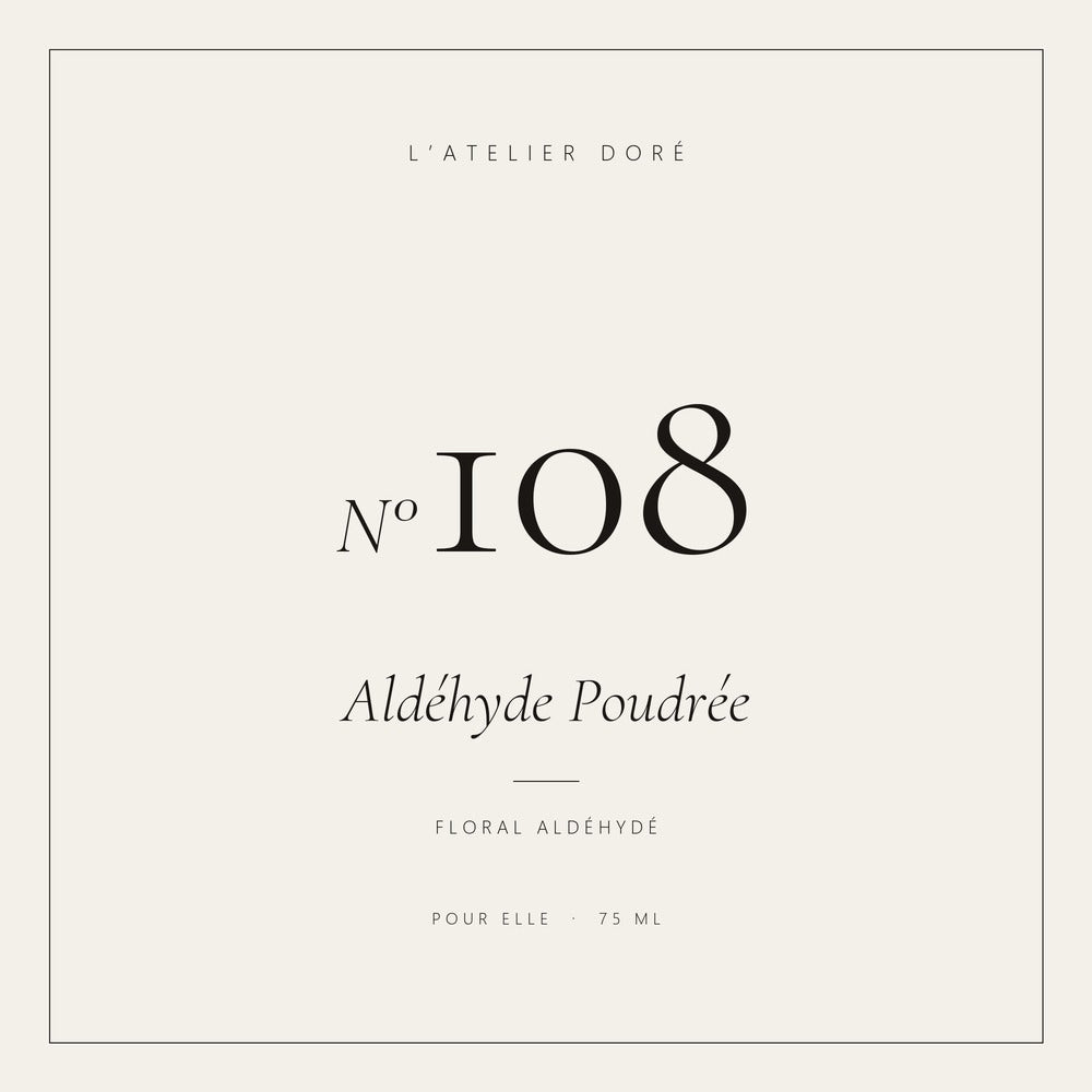 L’Atelier Doré N°108 – Aldéhyde Poudrée, parfum 75 ml
