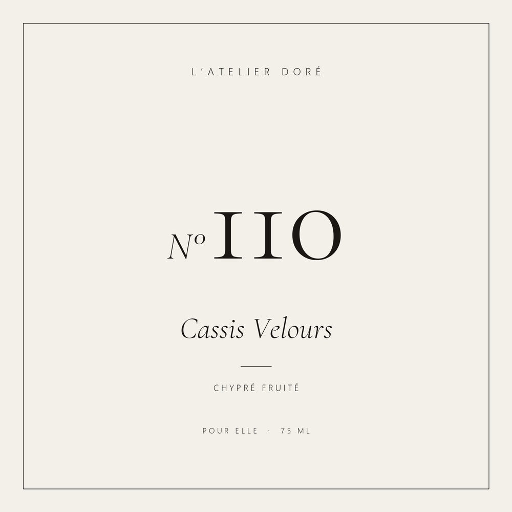 L’Atelier Doré N°110 – Cassis Velours, parfum 75 ml
