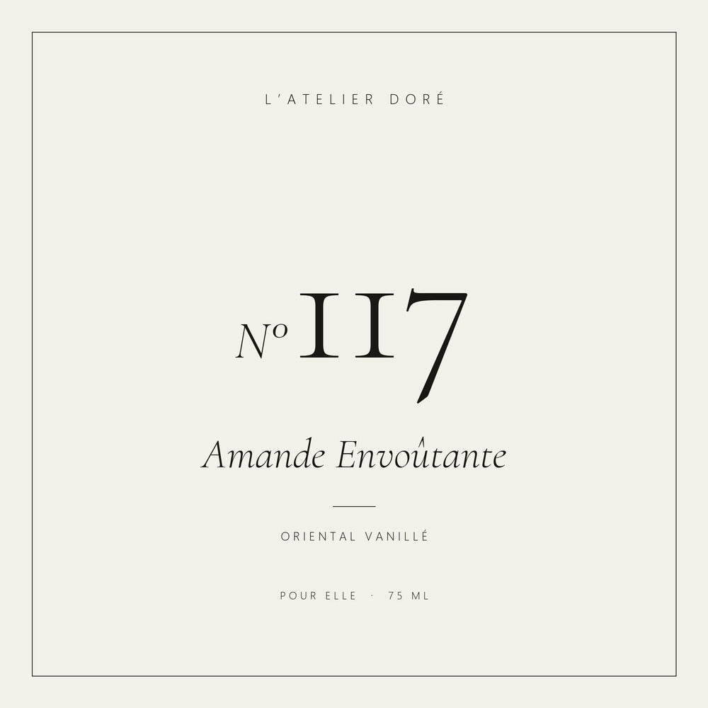 L’Atelier Doré N°117 – Amande Envoûtante, parfum 75 ml