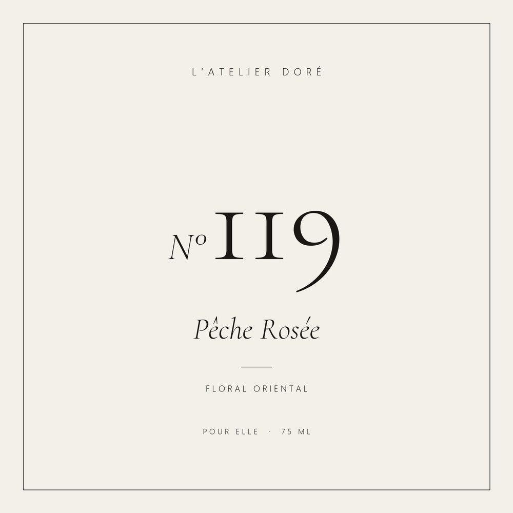 L’Atelier Doré N°119 – Pêche Rosée, parfum 75 ml