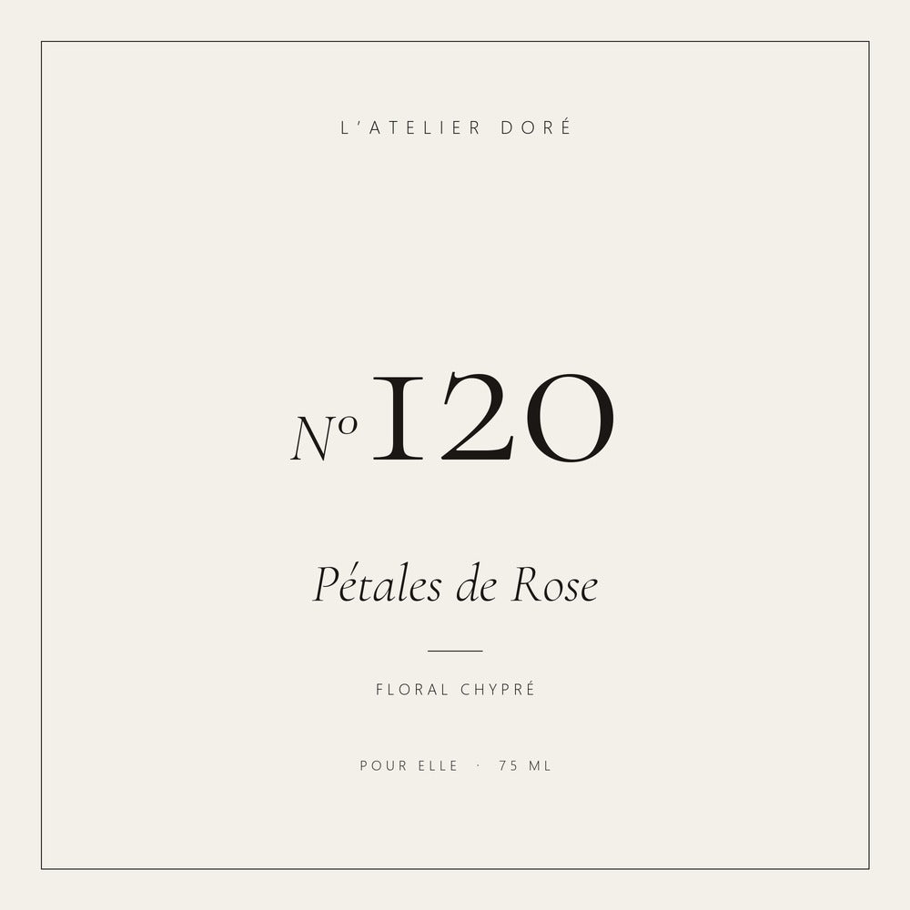L’Atelier Doré N°120 – Pétales de Rose, parfum 75 ml
