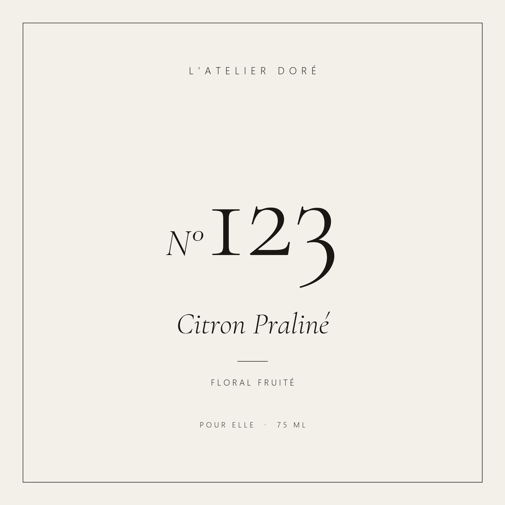 L’Atelier Doré N°123 – Citron Praliné, parfum 75 ml