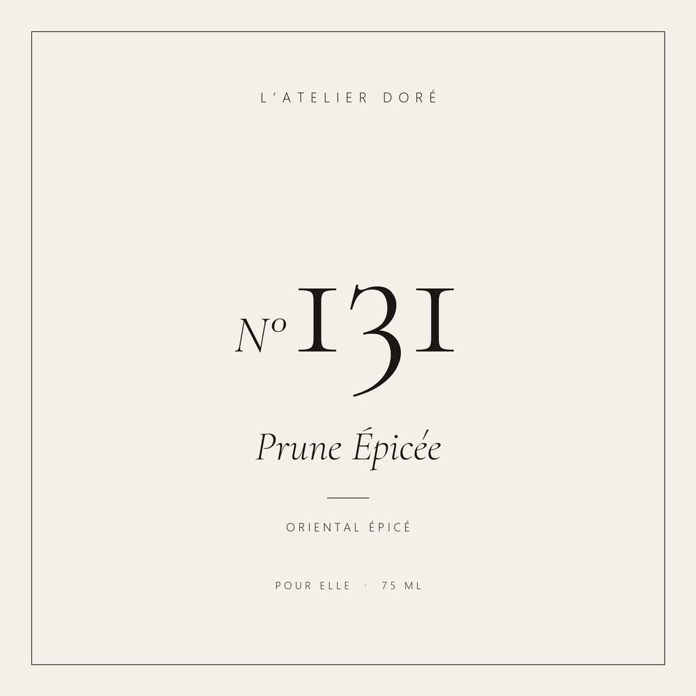 L’Atelier Doré N°131 – Prune Épicée, parfum 75 ml