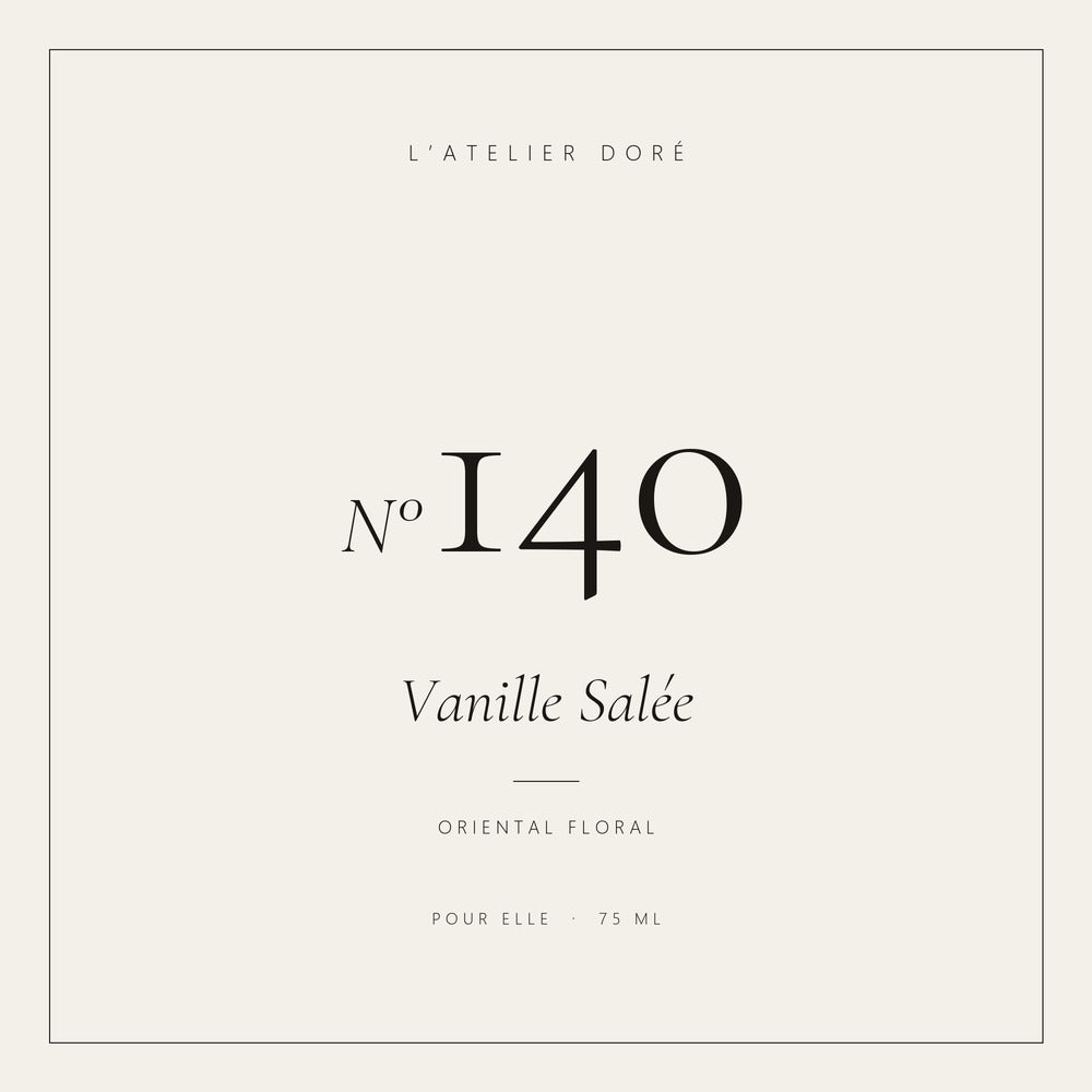L’Atelier Doré N°140 – Vanille Salée, parfum 75 ml
