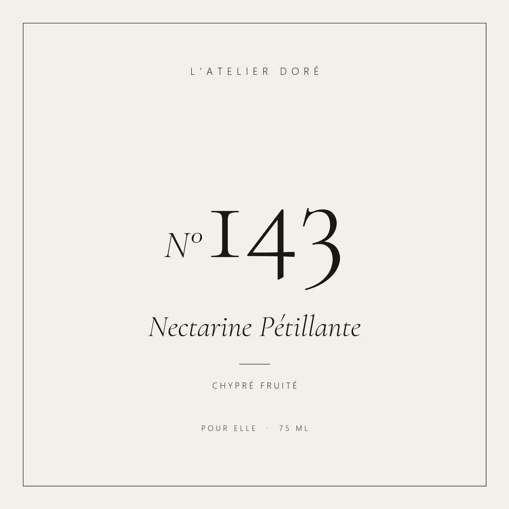 L’Atelier Doré N°143 – Nectarine Pétillante, parfum 75 ml