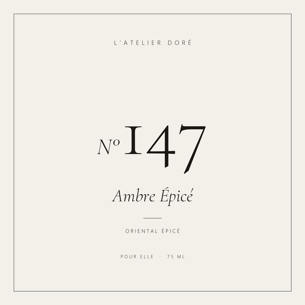 L’Atelier Doré N°147 – Ambre Épicé, parfum 75 ml