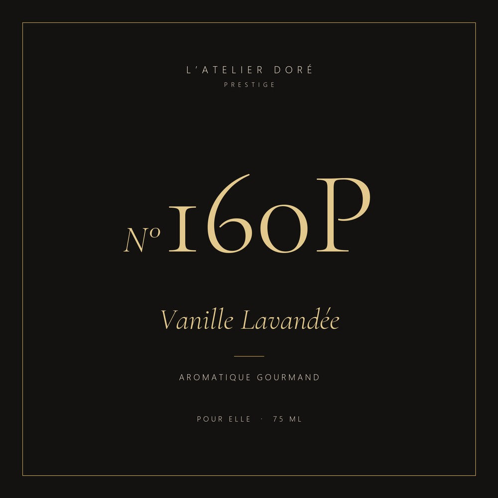 L’Atelier Doré N°160P – Vanille Lavandée, parfum 75 ml