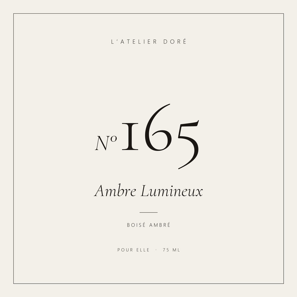 L’Atelier Doré N°165 – Ambre Lumineux, parfum 75 ml