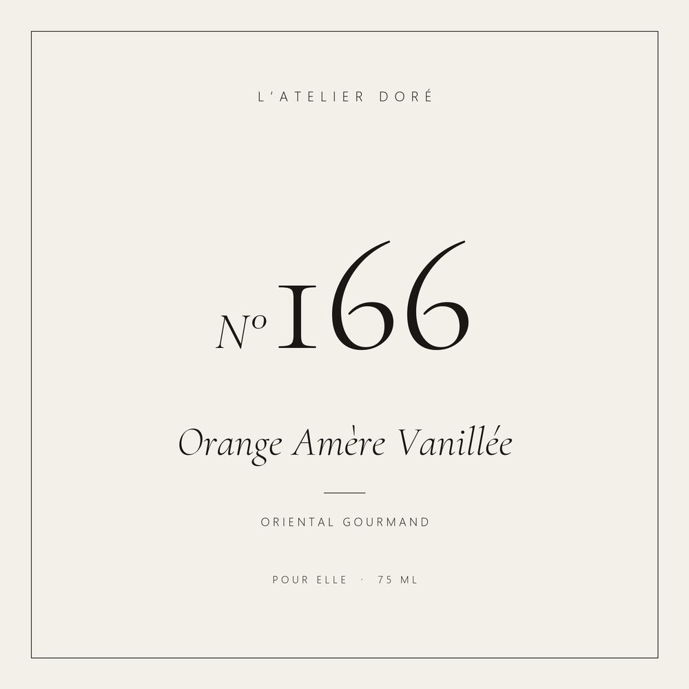 L’Atelier Doré N°166 – Orange Amère Vanillée, parfum 75 ml