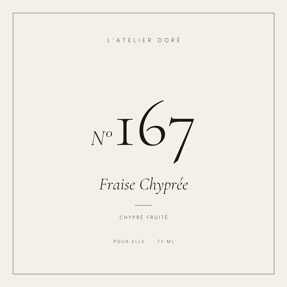 L’Atelier Doré N°167 – Fraise Chyprée, parfum 75 ml