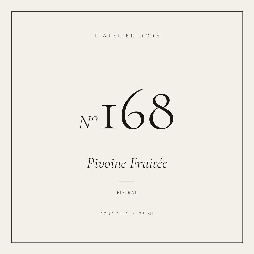 L’Atelier Doré N°168 – Pivoine Fruitée, parfum 75 ml