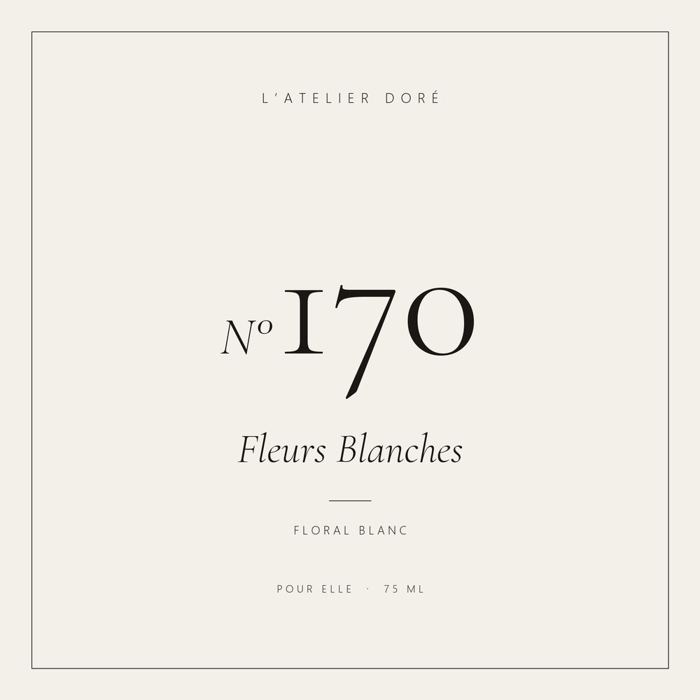 L’Atelier Doré N°170 – Fleurs Blanches, parfum 75 ml