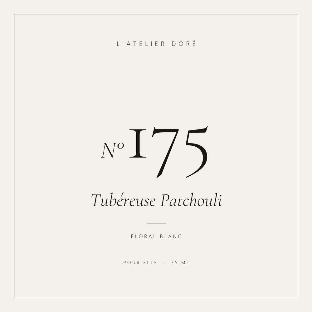 L’Atelier Doré N°175 – Tubéreuse Patchouli, parfum 75 ml