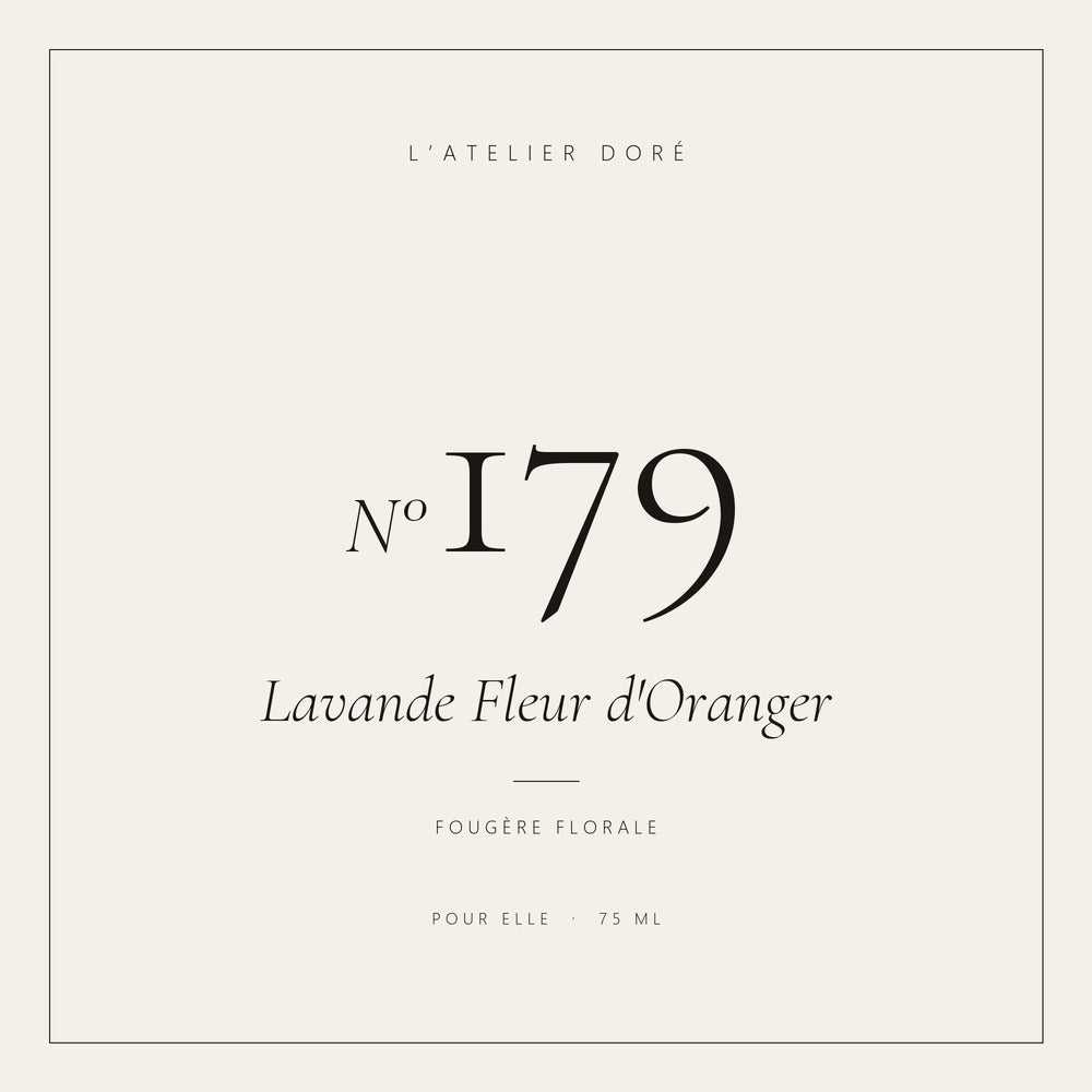L’Atelier Doré N°179 – Lavande Fleur d'Oranger, parfum 75 ml