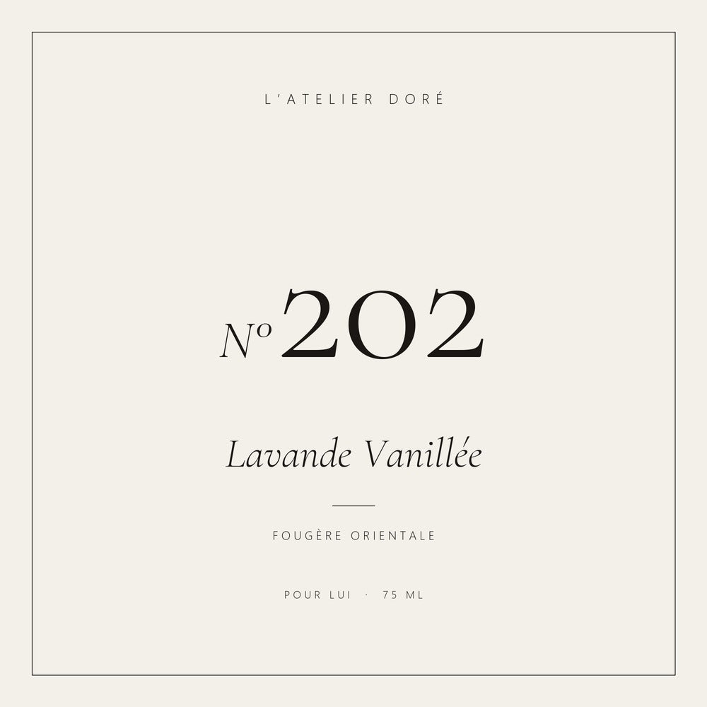 L’Atelier Doré N°202 – Lavande Vanillée, parfum 75 ml