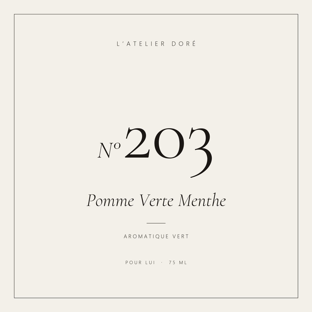 L’Atelier Doré N°203 – Pomme Verte Menthe, parfum 75 ml