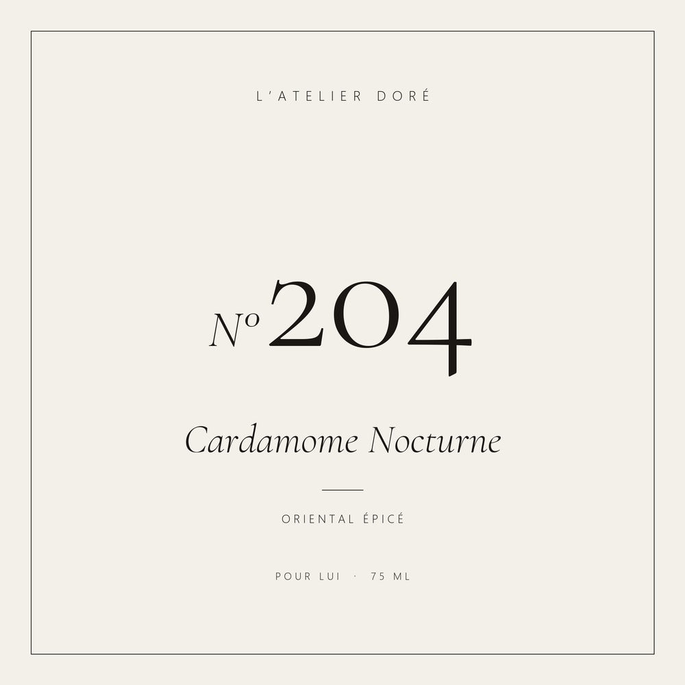 L’Atelier Doré N°204 – Cardamome Nocturne, parfum 75 ml