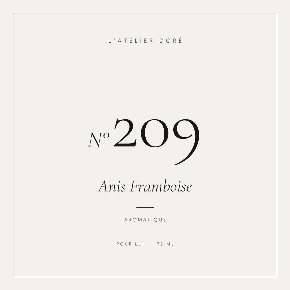 L’Atelier Doré N°209 – Anis Framboise, parfum 75 ml