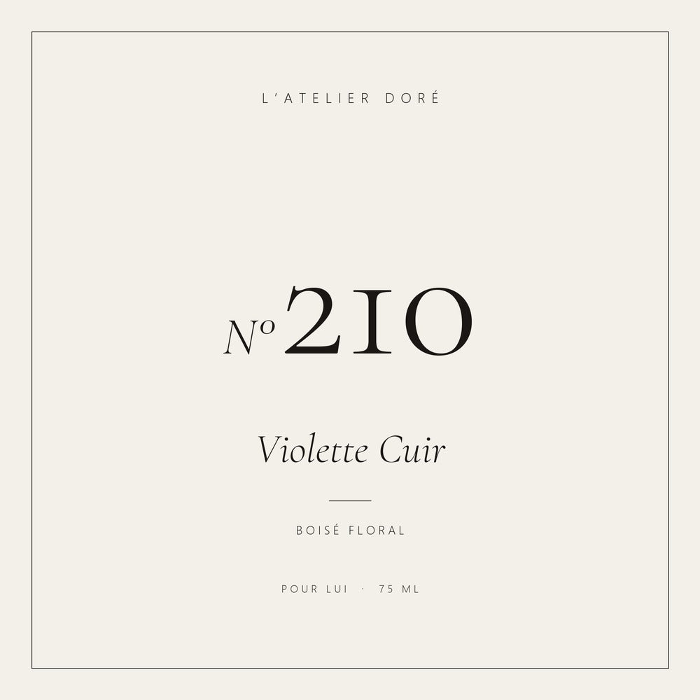 L’Atelier Doré N°210 – Violette Cuir, parfum 75 ml
