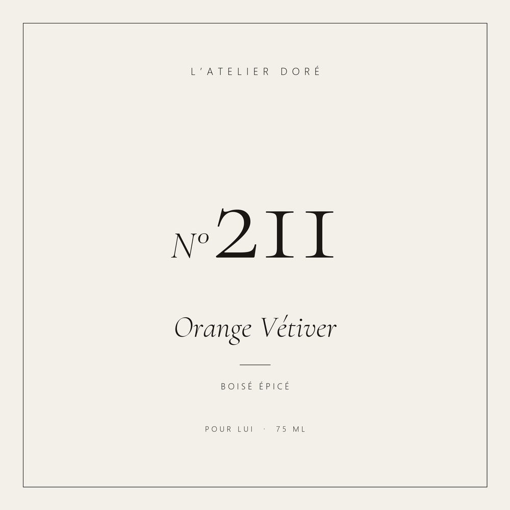 L’Atelier Doré N°211 – Orange Vétiver, parfum 75 ml