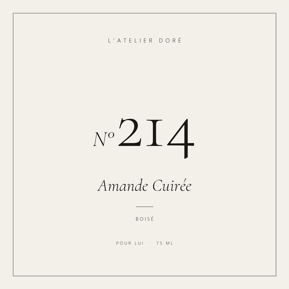 L’Atelier Doré N°214 – Amande Cuirée, parfum 75 ml