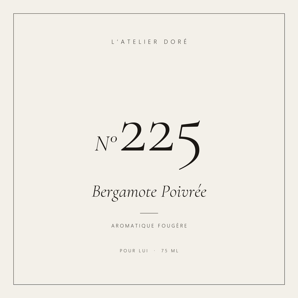 L’Atelier Doré N°225 – Bergamote Poivrée, parfum 75 ml
