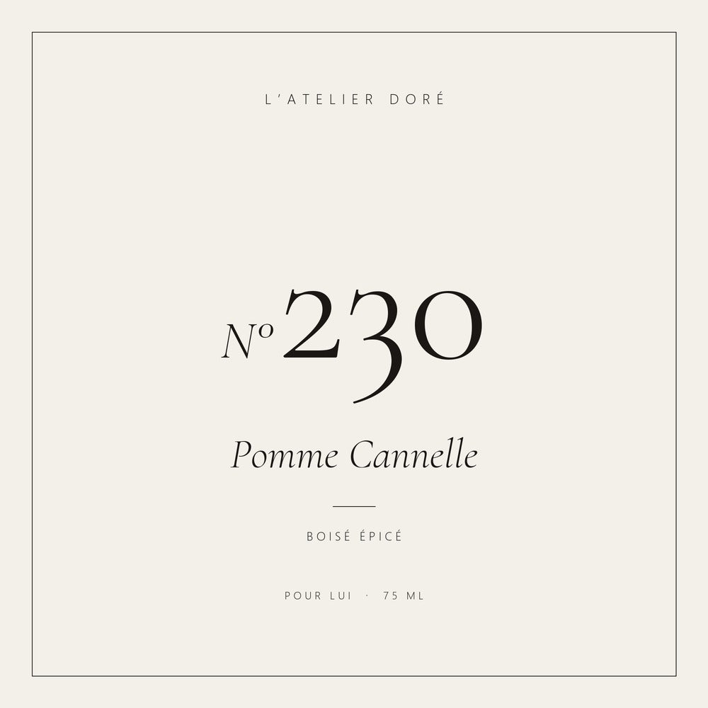 L’Atelier Doré N°230 – Pomme Cannelle, parfum 75 ml